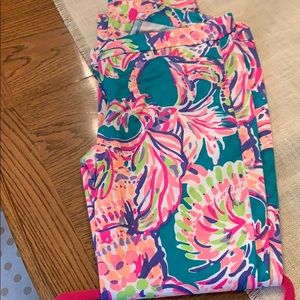 Lilly Pulitzer green and pink patterned  Pants